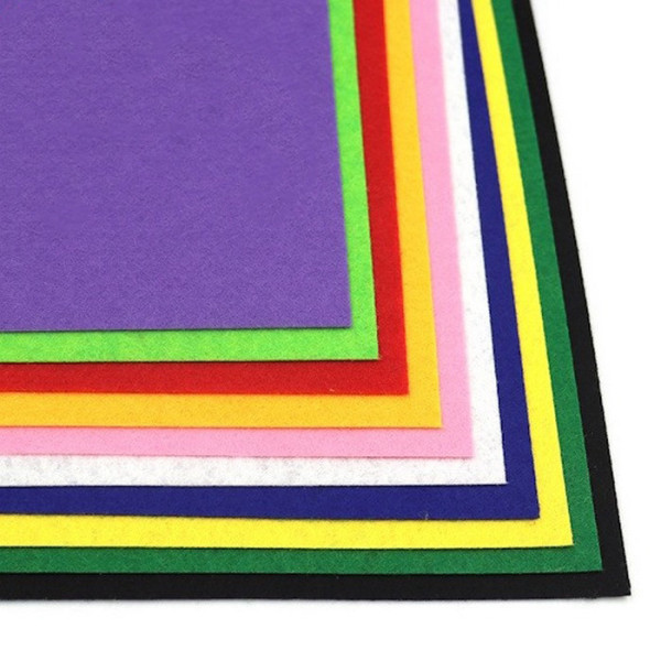 Фетрові листи для рукоділля HQK170-MIX 1,2 мм, A4 (HQK170-MIX)