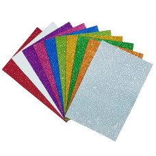 Набір кольорового фоамірану з глітером 17GLA4-MIX2, 1,7-0,1 мм 10 аркушів (17GLA4-MIX2)