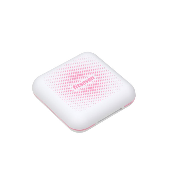 Кейс для капсул Fitseven UZSPACE TP005WP, білий з ромбами (TP005WP)