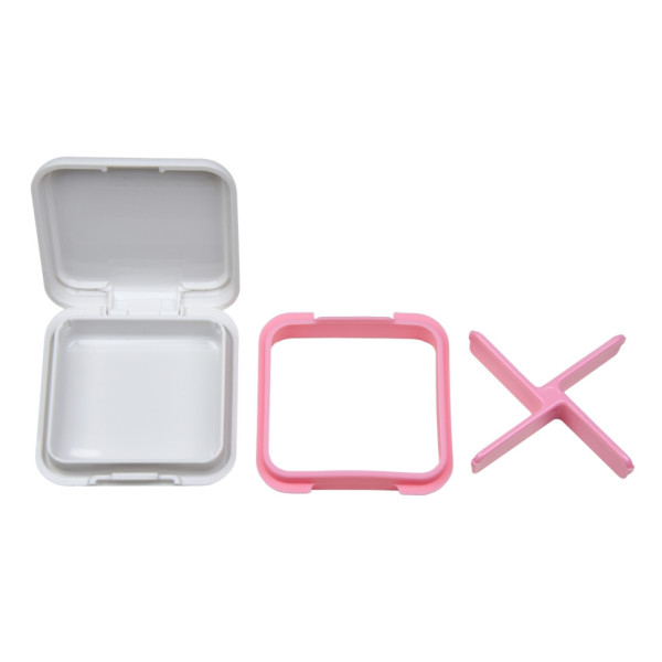 Кейс для капсул Fitseven UZSPACE TP005WP, білий з ромбами (TP005WP)