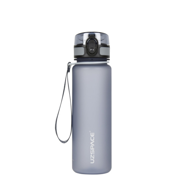 Бутылка для воды UZSPACE 3026(Grey) 500 мл, серая(3026(Grey))
