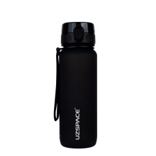 Бутылка для воды UZSPACE 3053(Black) 800 мл, черная(3053(Black))