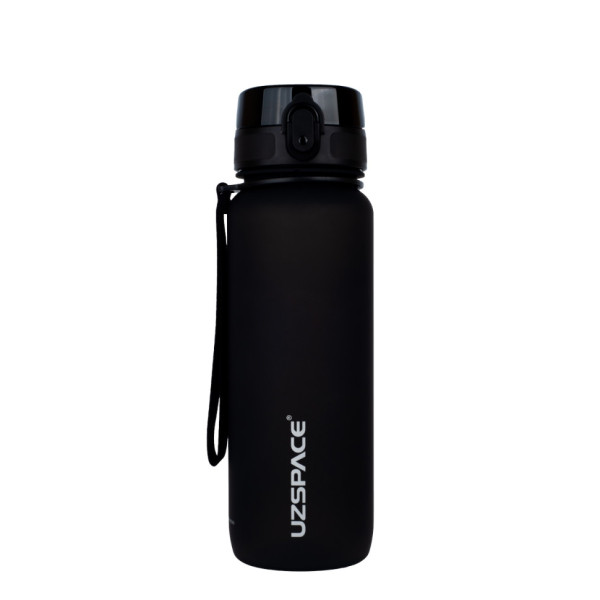 Бутылка для воды UZSPACE 3053(Black) 800 мл, черная(3053(Black))