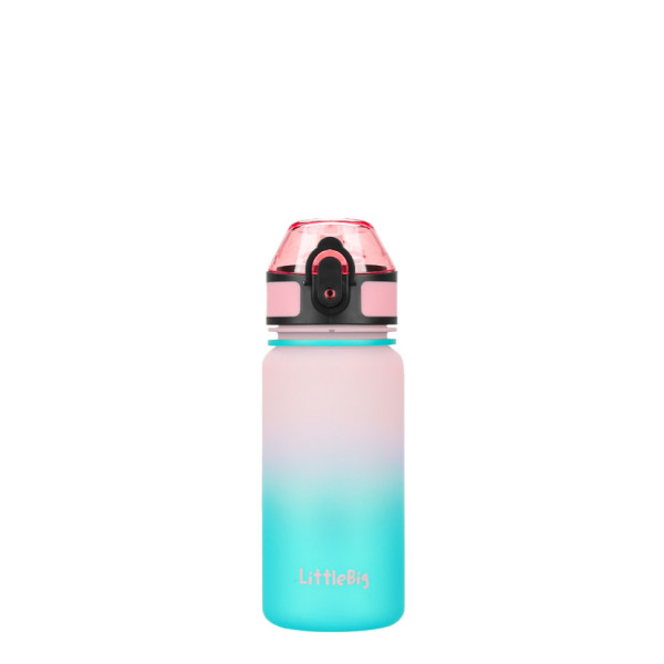Дитяча пляшка для води LittleBig UZSPACE 3020(Pink-Blue) 350 мл, рожево-блакитна (3020(Pink-Blue))