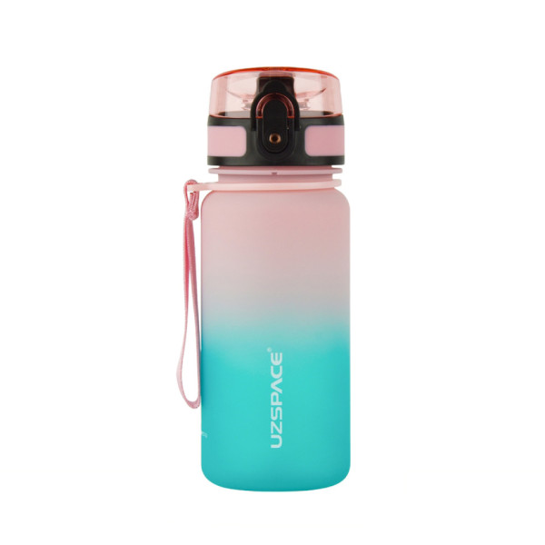 Пляшка для води UZSPACE 3034(Pink-Blue) 350 мл, рожево-блакитна (3034(Pink-Blue))
