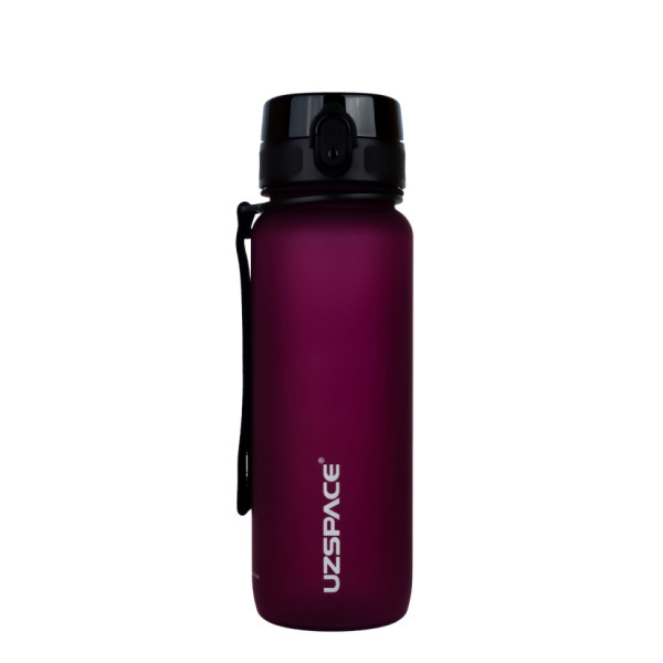Пляшка для води UZSPACE 3053(Burgundy) 800 мл, бордова (3053(Burgundy))