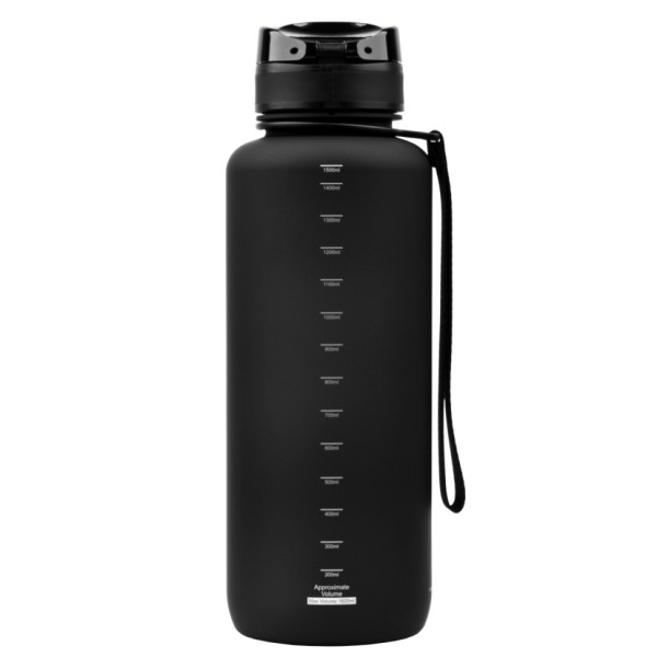 Пляшка для води UZSPACE 3056(Black) 1500 мл, чорна (3056(Black))