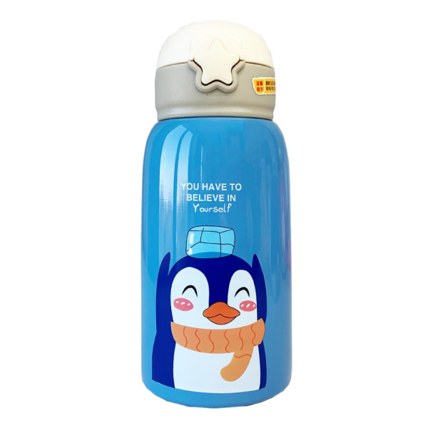 Термос-поїльник з силіконовою трубочкою Пінгвін MGZ-0311-1, 600 мл (MGZ-0311-1)