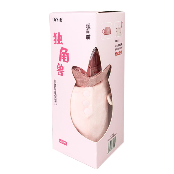 Термос-поїльник з силіконовою трубочкою Єдиноріг MGZ-0315(Unicorn) 560 мл (MGZ-0315(Unicorn))