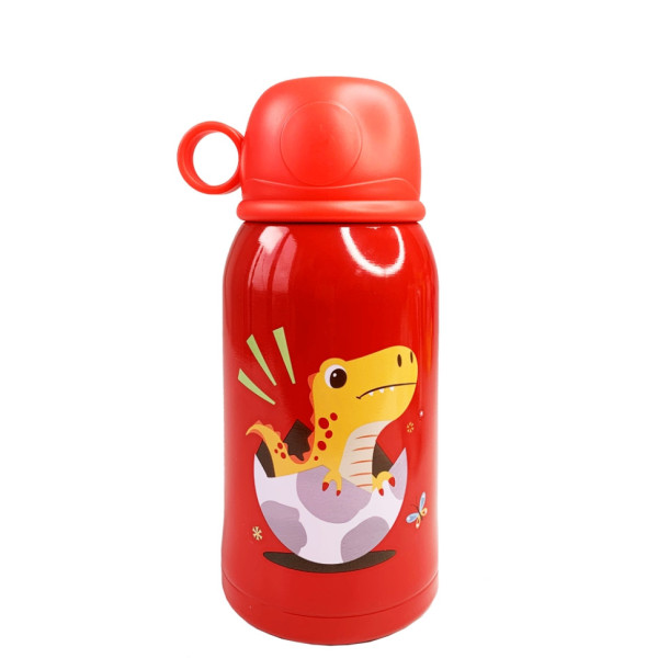 Термос-поїльник з силіконовою трубочкою Динозавр MGZ-0317-2, 500 мл (MGZ-0317-2)