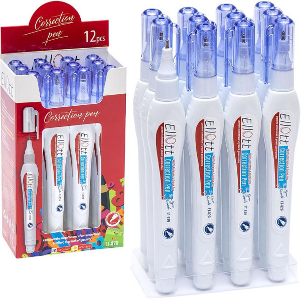 Канцелярський коректор-ручка "Ellott" ET820E 5 мл (ET820E)