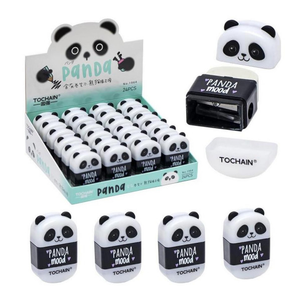 Гумка кольорова "Панда" COLOR-IT 1964SP з точилкою (1964SP)