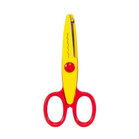 Ножницы детские 80685(Red-Yellow) с фигурным лезвием(80685(Red-Yellow))