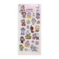 Дитячий набір наліпок "Лабубу" YG0328(Pink) мікс, 10х22 см (YG0328(Pink))