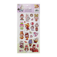 Дитячий набір наліпок "Лабубу" YG0328(Violet2) мікс, 10х22 см (YG0328(Violet2))