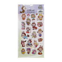 Дитячий набір наліпок "Лабубу" YG0328(Violet1) мікс, 10х22 см (YG0328(Violet1))