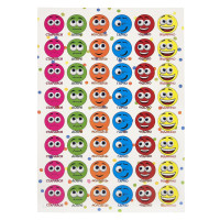 Оцінююча наклейка Смайли KT23082502, 1 лист, 48 наклейок (KT23082502)