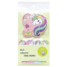 Набір паперових стікерів Єдиноріг N7-001-3 для нотаток (N7-001-3)