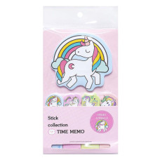 Набір паперових стікерів Єдиноріг N7-001-4 для нотаток (N7-001-4)