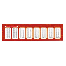 Картонна закладка-шпаргалка Таблиця множення 147918 для учнів 2-5 класів (147918)