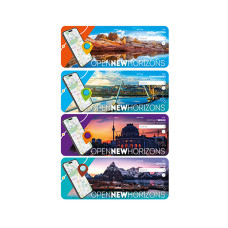 Набір ламінованих закладок для книг АП-0902, 4 шт Вид 1 (АП-0902-1)