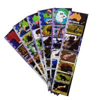 Набір закладок для книг ЗК-01, 6 шт Дикі тварини (ЗК-01-04)