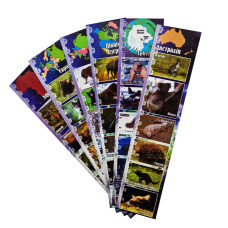 Набір закладок для книг ЗК-01, 6 шт Дикі тварини (ЗК-01-04)