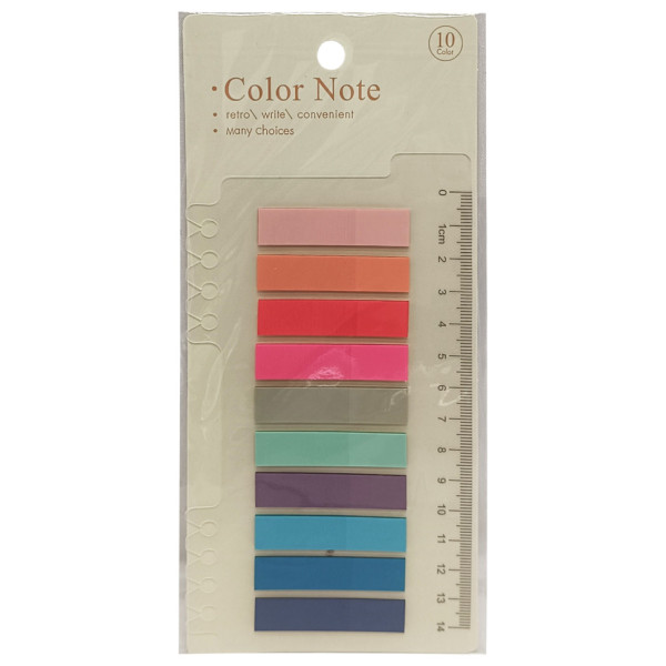 Закладка з лінійкою 2 в 1 "stick Notes" Р80-3 різнокольорові (Р80-3)