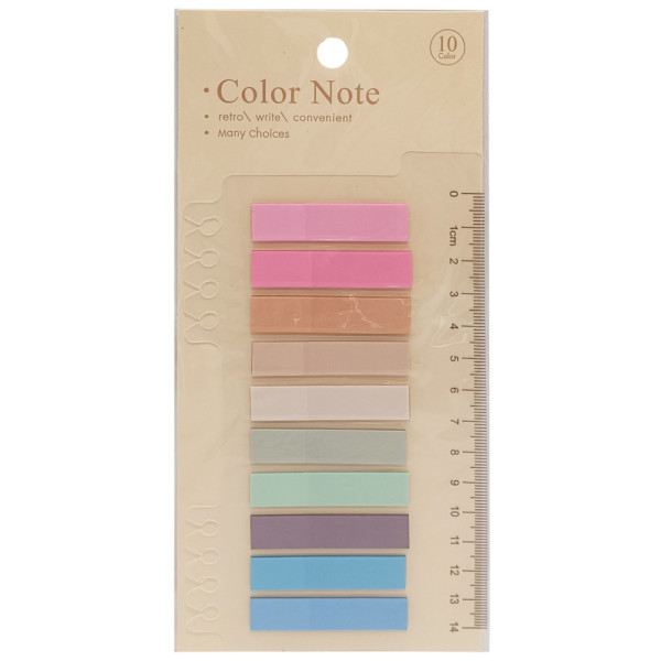 Закладка з лінійкою 2 в 1 "stick Notes" Р80-1 різнокольорові (Р80-1)
