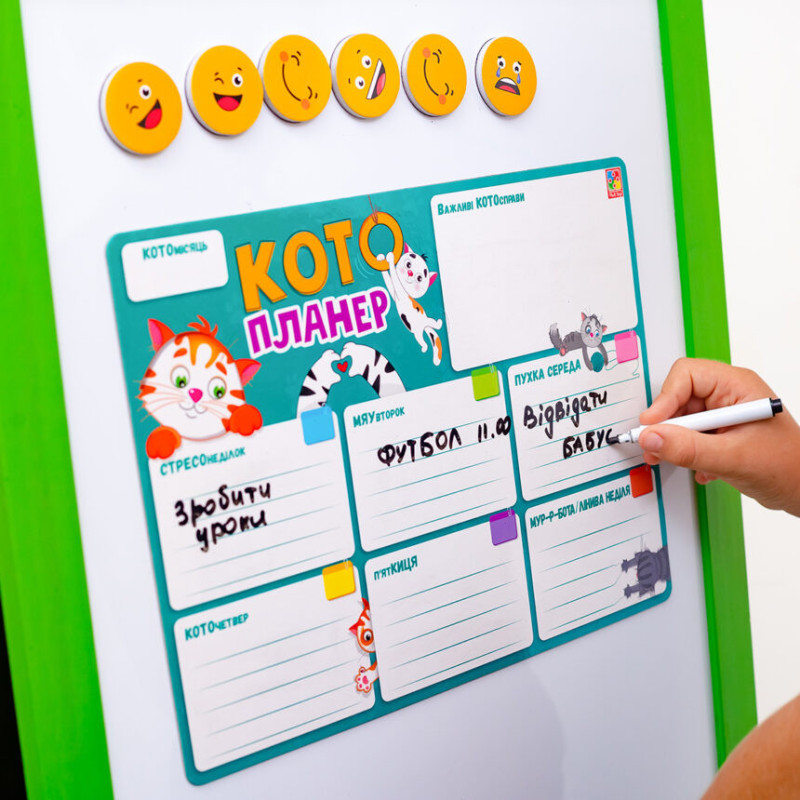 Магнітна дошка "Кото-планер" Vladi Toys VT3601-25 Укр