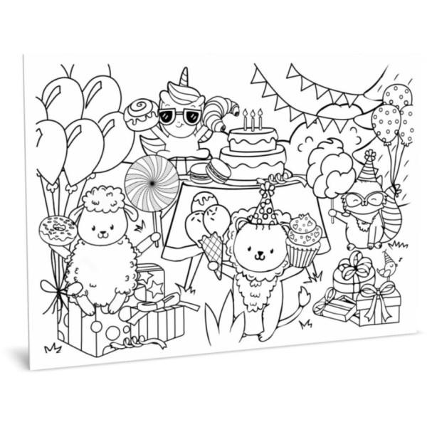 Коврик изучай-рисуй-стирай "Сладости" ZIRKA 141237 А3