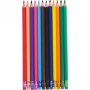 Дитячі еластичні олівці для малювання з гумкою CR-777L 12 кольорів