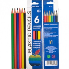 Дитячі олівці для малювання CR755-6 Luminoso elastico "С", 6 кольорів