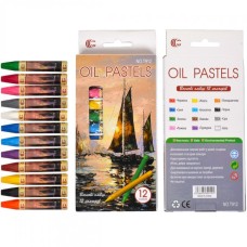 Набір воскових олівців 12 кольорів OIL PASTELS "С" T912