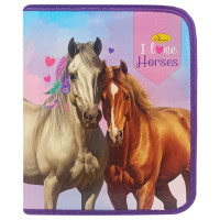 Папка для тетрадей на молнии "I LOVE HORSES" АП-1001-8(АП-1001-8)