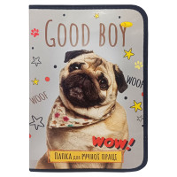 Папка для ручного труда на молнии А4 "Good Boy Wow!" АП-1002-2 (АП-1002-2)