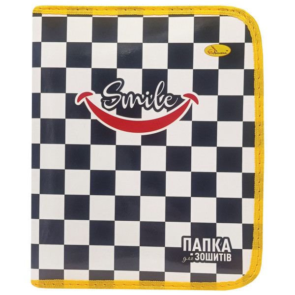 Папка для тетрадей на молнии "Smile Black and White" АП-1001-11(АП-1001-11)