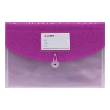 Папка на резинке А4 DL5226 4 отделения  Розовый(DL5226(Pink))