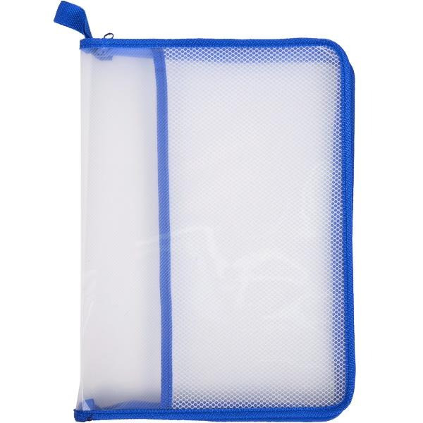 Папка з сіточкою А4 на змійці 333SP (333SP(Blue))