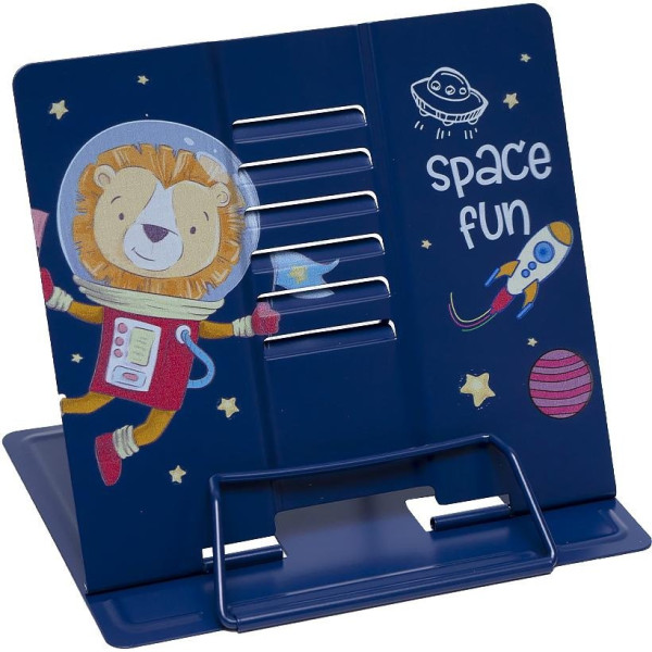 Підставка для книг "Space Fun" LTS-8207(Dark-Blue) металева  (LTS-8207(Dark-Blue))