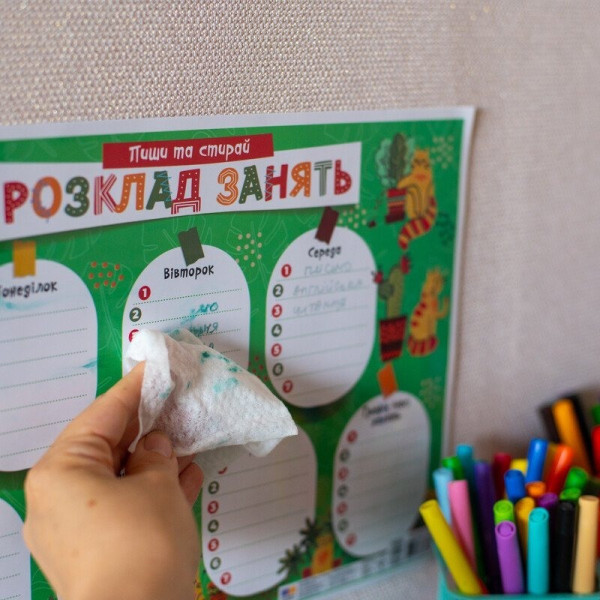 Детское расписание уроков "Котики" 10104271 А4(10104271)