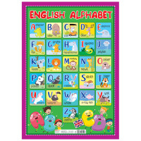 Навчальний плакат Англійська абетка друкована 10104246 формат 50 х 70 см (10104246)