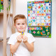 Дитячий навчальний плакат "Магнітна абетка" VT5555-05, 55 магнітів (VT5555-05)
