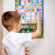 Дитячий навчальний плакат "Магнітна абетка" VT5555-05, 55 магнітів (VT5555-05)