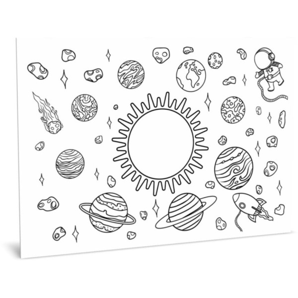 Килимок вивчай-малюй-стирай "Космос" ZIRKA 141238 А3 (141238)