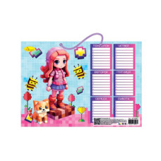 Ламинированное расписание уроков "Minecraft" АП-0801-15  А4(АП-0801-15)