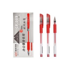 Ручка червона гелева COLOR-IT GP-009 упаковка 12 шт