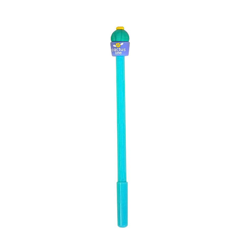 Ручка гелева "Кактус" COLOR-IT 6037 синя