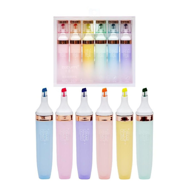 Набір фломастерів 6 кольорів "Diamond" 217-6 (217-6)