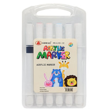 Набір акрилових маркерів A-911-12 у пластиковому боксі 12 кольорів (A-911-12)